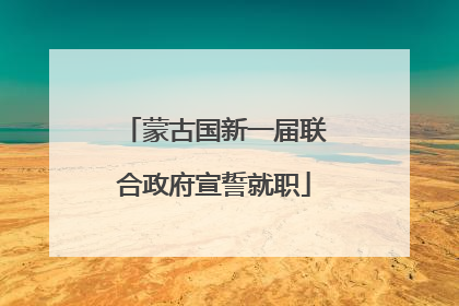 蒙古国新一届联合政府宣誓就职