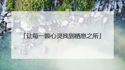 让每一颗心灵找到栖息之所