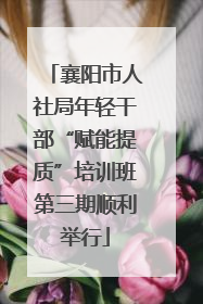 襄阳市人社局年轻干部“赋能提质”培训班第三期顺利举行