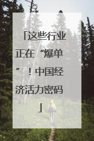 这些行业正在“爆单”！中国经济活力密码