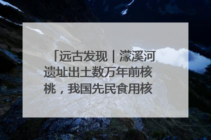 远古发现｜濛溪河遗址出土数万年前核桃，我国先民食用核桃历史大幅提前