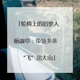 轮椅上的追梦人杨淑亭：带领乡亲“飞”出大山