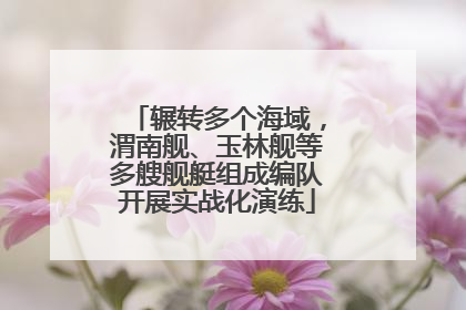 辗转多个海域，渭南舰、玉林舰等多艘舰艇组成编队开展实战化演练