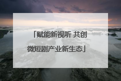 赋能新视听 共创微短剧产业新生态