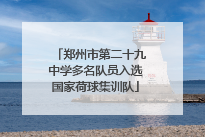 郑州市第二十九中学多名队员入选国家荷球集训队