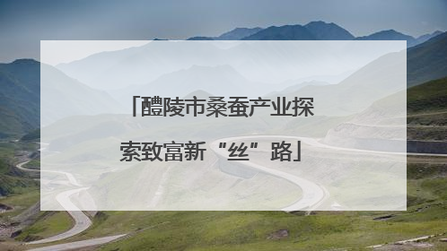 醴陵市桑蚕产业探索致富新“丝”路