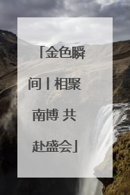 金色瞬间丨相聚南博 共赴盛会