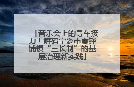 音乐会上的寻车接力！解码宁乡市夏铎铺镇“三长制”的基层治理新实践