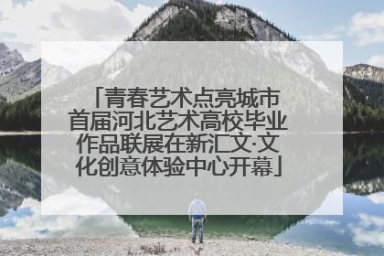 青春艺术点亮城市 首届河北艺术高校毕业作品联展在新汇文·文化创意体验中心开幕
