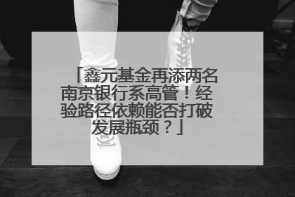 鑫元基金再添两名南京银行系高管！经验路径依赖能否打破发展瓶颈？