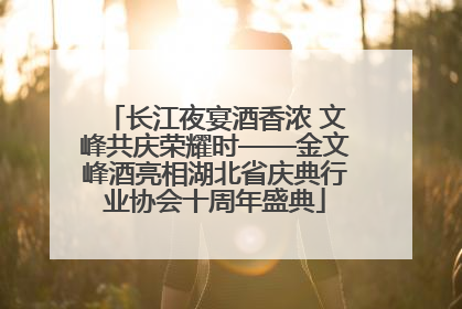 长江夜宴酒香浓 文峰共庆荣耀时——金文峰酒亮相湖北省庆典行业协会十周年盛典