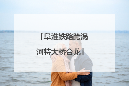 阜淮铁路跨涡河特大桥合龙