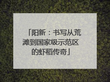 阳新：书写从荒滩到国家级示范区的虾稻传奇