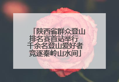 陕西省群众登山排名赛首站举行 千余名登山爱好者竞逐秦岭山水间