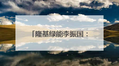 隆基绿能李振国：找各个环节有本事的人一起，构建健康的BC生态圈