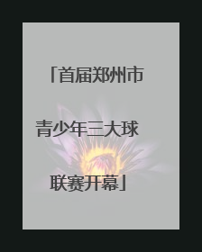 首届郑州市青少年三大球联赛开幕
