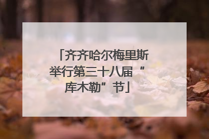 齐齐哈尔梅里斯举行第三十八届“库木勒”节