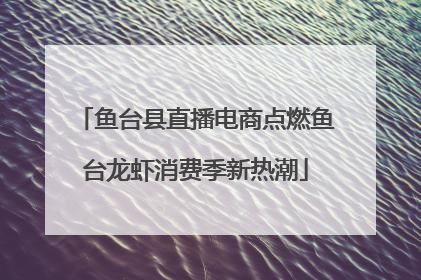 鱼台县直播电商点燃鱼台龙虾消费季新热潮