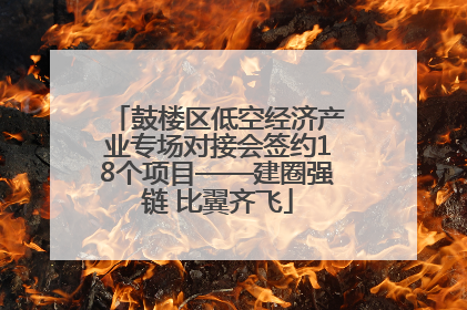 鼓楼区低空经济产业专场对接会签约18个项目——建圈强链 比翼齐飞