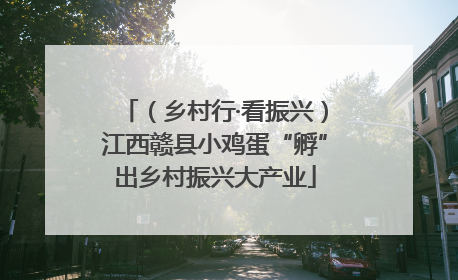 （乡村行·看振兴）江西赣县小鸡蛋“孵”出乡村振兴大产业
