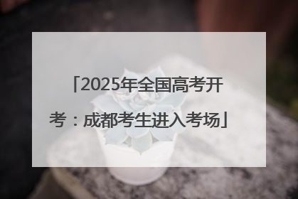 2025年全国高考开考：成都考生进入考场