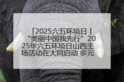2025六五环境日丨“美丽中国我先行”2025年六五环境日山西主场活动在大同启动 多元形式绘就生态画卷