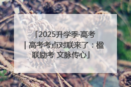 2025升学季·高考｜高考考点对联来了：楹联励考 文脉传心