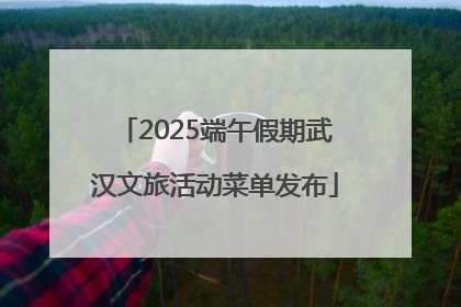 2025端午假期武汉文旅活动菜单发布