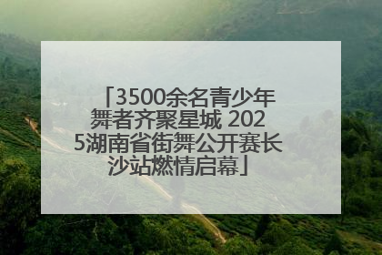 3500余名青少年舞者齐聚星城 2025湖南省街舞公开赛长沙站燃情启幕
