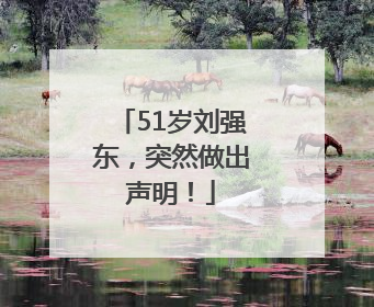 51岁刘强东，突然做出声明！