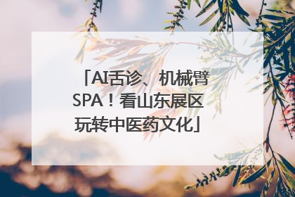 AI舌诊、机械臂SPA！看山东展区玩转中医药文化